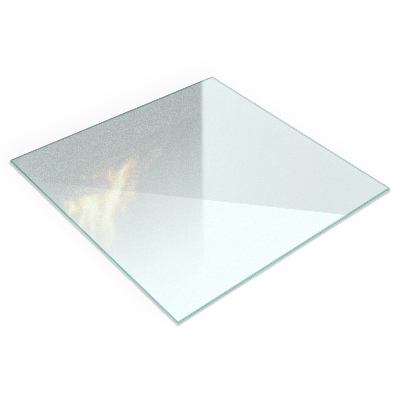 Plaque verre pour poêle Semitransparente rectangulaire