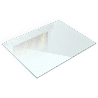 Plaque verre pour poêle Semitransparente rectangulaire