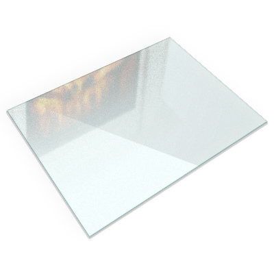 Plaque verre pour poêle Semitransparente rectangulaire