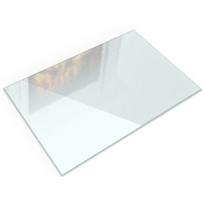 Plaque verre pour poêle Semitransparente rectangulaire