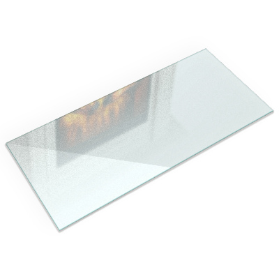 Plaque verre pour poêle Semitransparente rectangulaire