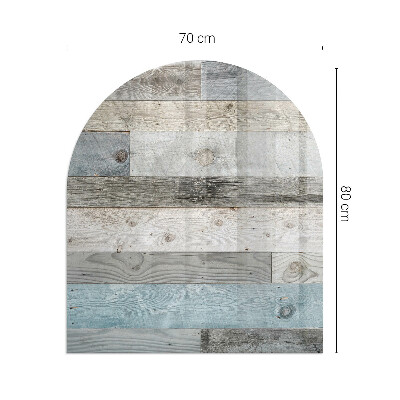 Plaque verre pour poêle semi-ovale Des planches de différentes nuances