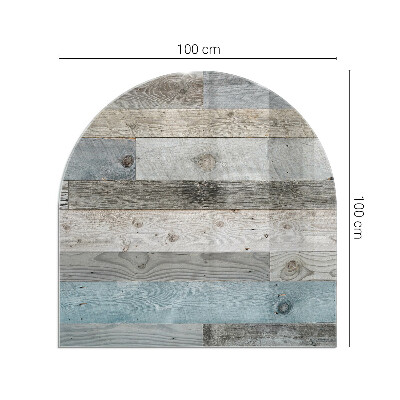 Plaque verre pour poêle semi-ovale Des planches de différentes nuances
