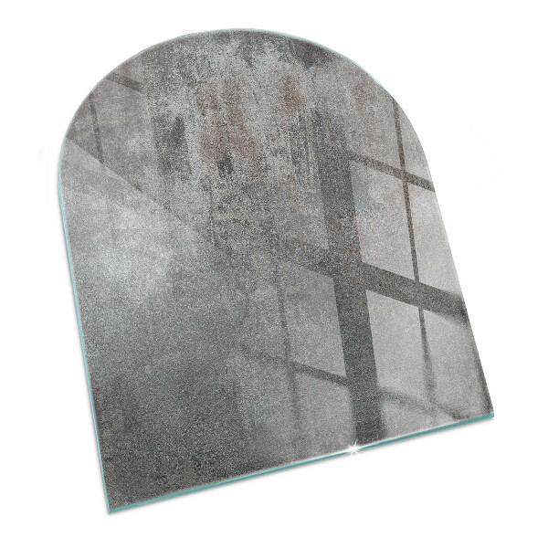 Plaque verre pour poêle semi-ovale Texture de surface brute