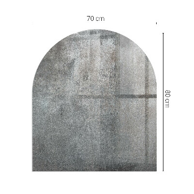 Plaque verre pour poêle semi-ovale Texture de surface brute