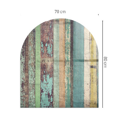 Plaque verre pour poêle semi-ovale Des planches de différentes nuances