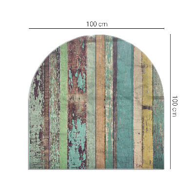 Plaque verre pour poêle semi-ovale Des planches de différentes nuances