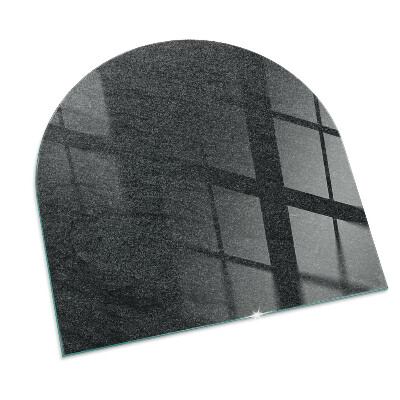 Plaque verre pour poêle semi-ovale Texture de la surface de la pierre