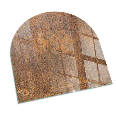 Plaque verre pour poêle semi-ovale Texture de rouille sur le fond
