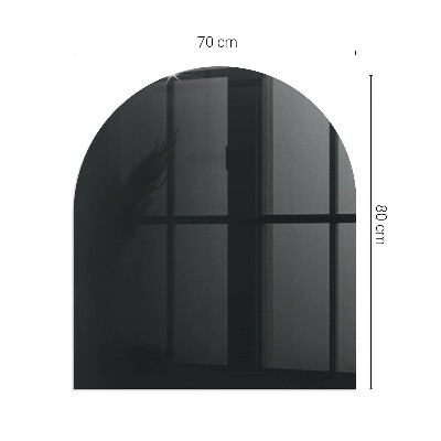 Plaque verre pour poêle semi-ovale Couleur Graphite foncé