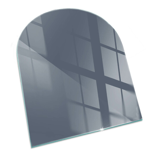 Plaque verre pour poêle semi-ovale Couleur bleu foncé