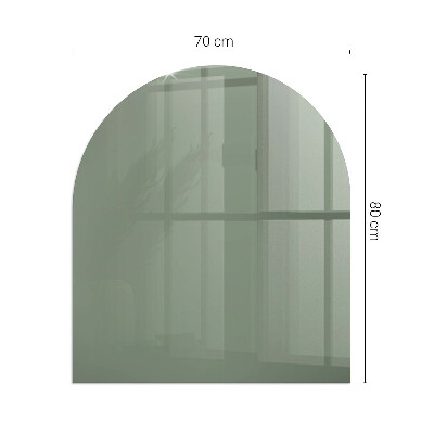 Vitre sous poêle à bois semi-ovale Couleur Olive