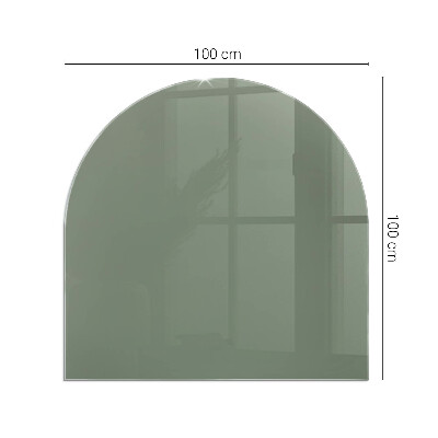 Vitre sous poêle à bois semi-ovale Couleur Olive