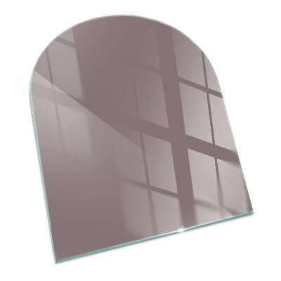 Plaque verre pour poêle semi-ovale Couleur Beige