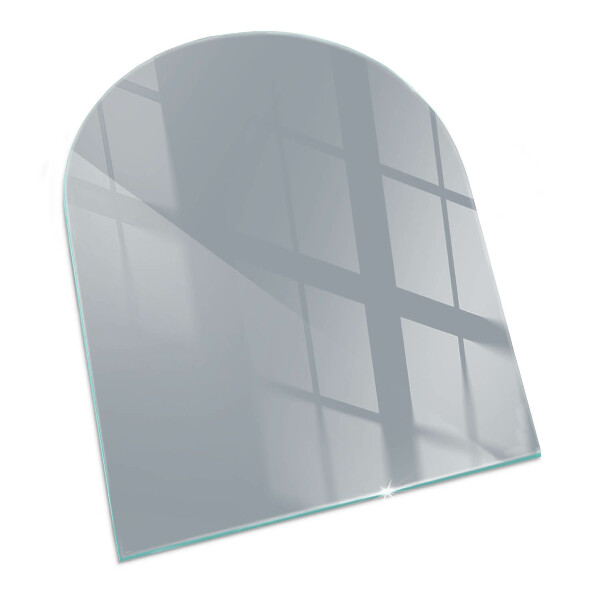 Plaque verre pour poêle semi-ovale Couleur Gris