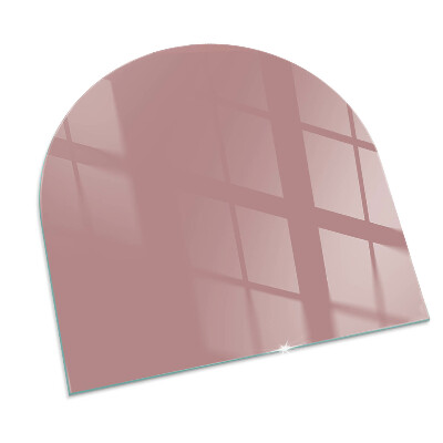 Plaque verre pour poêle semi-ovale Couleur rose