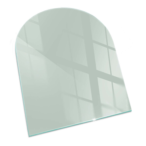 Plaque verre pour poêle semi-ovale Couleur vert clair