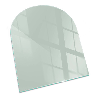 Plaque verre pour poêle semi-ovale Couleur vert clair