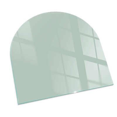 Plaque verre pour poêle semi-ovale Couleur vert clair