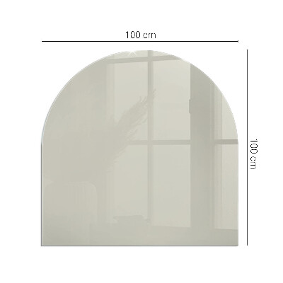 Plaque verre pour poêle semi-ovale Crème Color Light