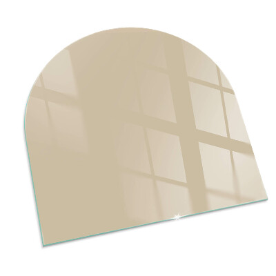 Plaque verre pour poêle semi-ovale Couleur Beige