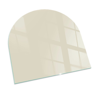 Plaque verre pour poêle semi-ovale Couleur Beige