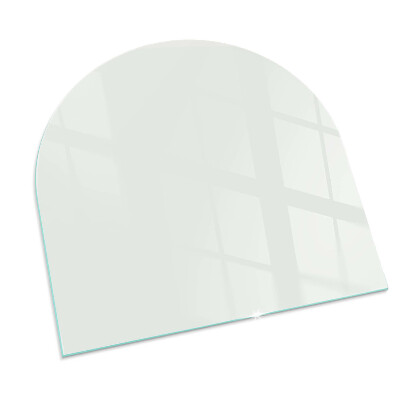 Plaque verre pour poêle semi-ovale Couleur Ivoire
