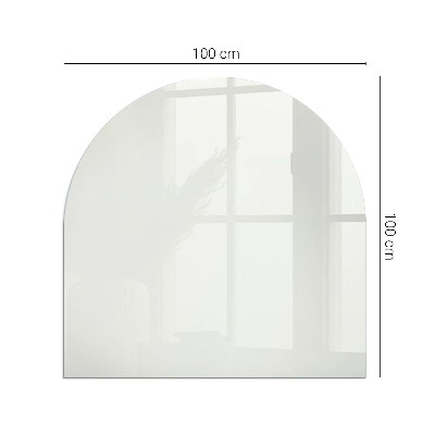Plaque verre pour poêle semi-ovale Couleur Ivoire