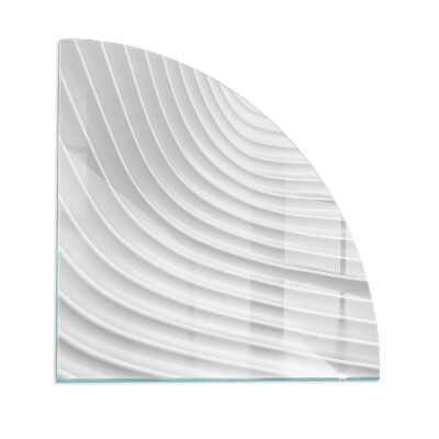 Plaque de verre pour cheminée quartier Des vagues de lignes délicates