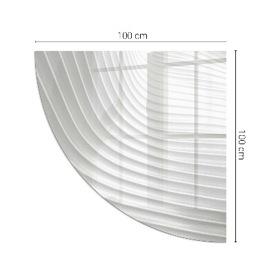 Plaque de verre pour cheminée quartier Des vagues de lignes délicates
