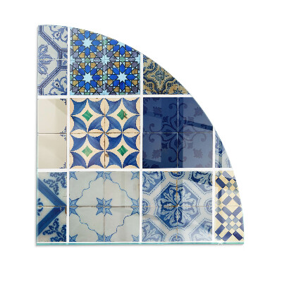 Plaque verre pour poêle quartier Motifs de carreaux de céramique