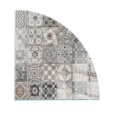 Plaque de verre pour cheminée quartier Motifs de carreaux décoratifs