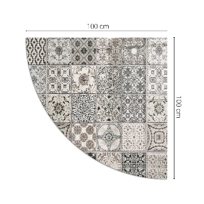 Plaque de verre pour cheminée quartier Motifs de carreaux décoratifs