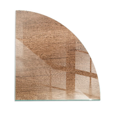 Plaque de verre pour cheminée quartier Motif bois naturel