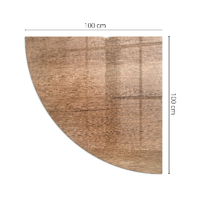 Plaque de verre pour cheminée quartier Motif bois naturel