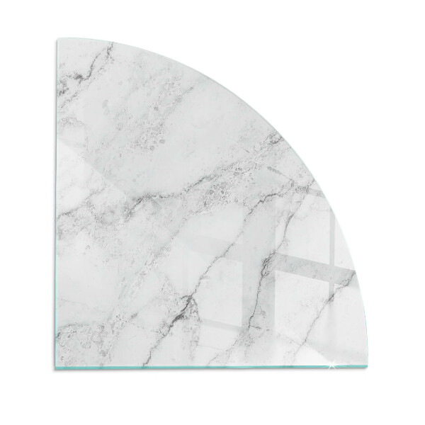 Plaque verre pour poêle quartier Motif de marbre veiné