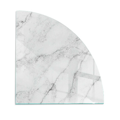 Plaque verre pour poêle quartier Motif de marbre veiné