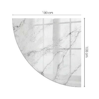 Plaque verre pour poêle quartier Motif de marbre veiné