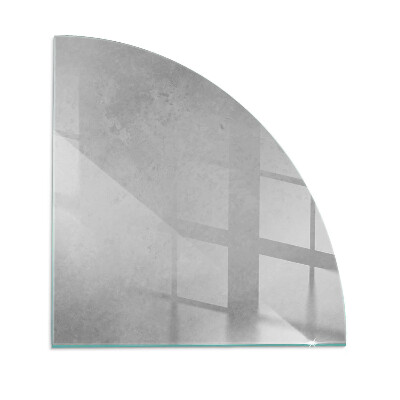 Plaque de verre pour cheminée quartier Texture béton avec effet