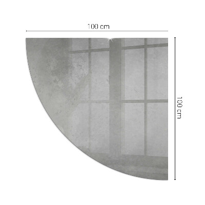 Plaque de verre pour cheminée quartier Texture béton avec effet
