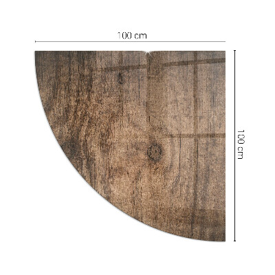 Plaque verre pour poêle quartier Motif bois naturel