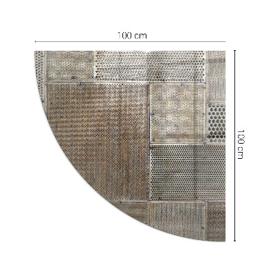 Plaque verre pour poêle quartier Modèle de tôle perforée