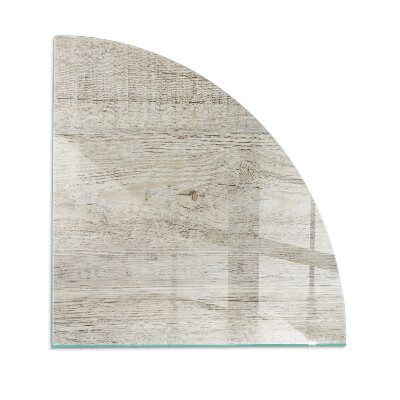Plaque de verre pour cheminée quartier Texture bois clair