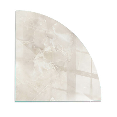 Plaque de verre pour cheminée quartier Motif en marbre naturel
