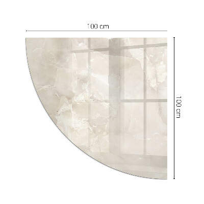Plaque de verre pour cheminée quartier Motif en marbre naturel