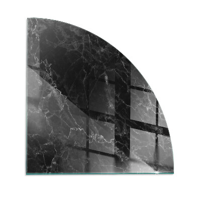 Plaque verre pour poêle quartier Motif de marbre élégant