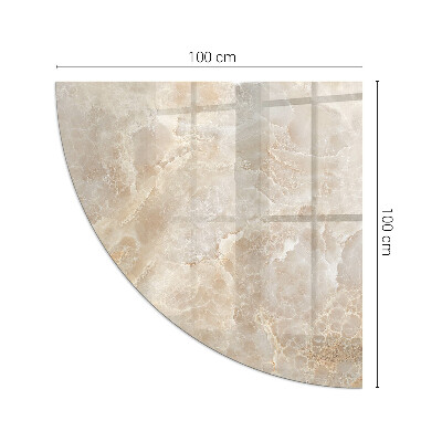 Plaque de verre pour cheminée quartier Motif en pierre naturelle