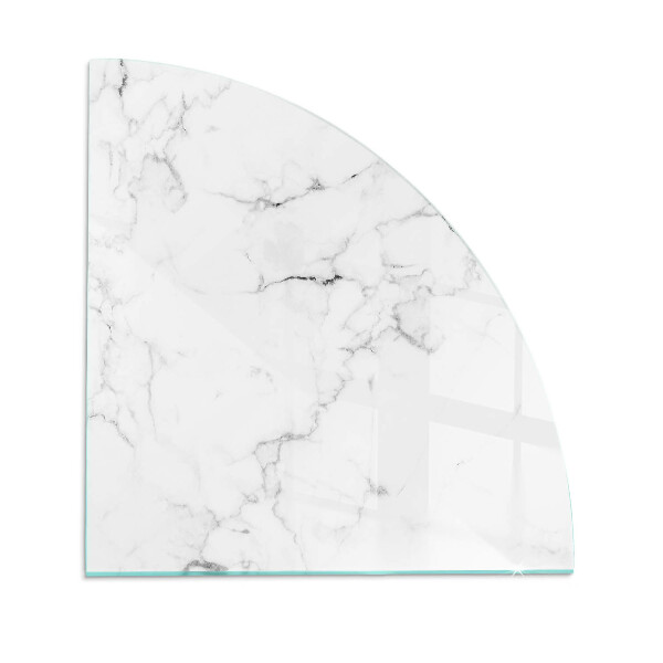 Plaque verre pour poêle quartier Motif de marbre veiné