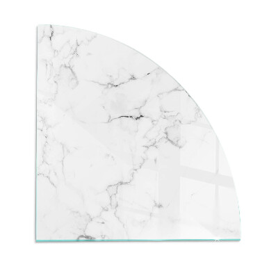 Plaque verre pour poêle quartier Motif de marbre veiné