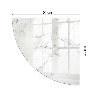 Plaque verre pour poêle quartier Motif de marbre veiné